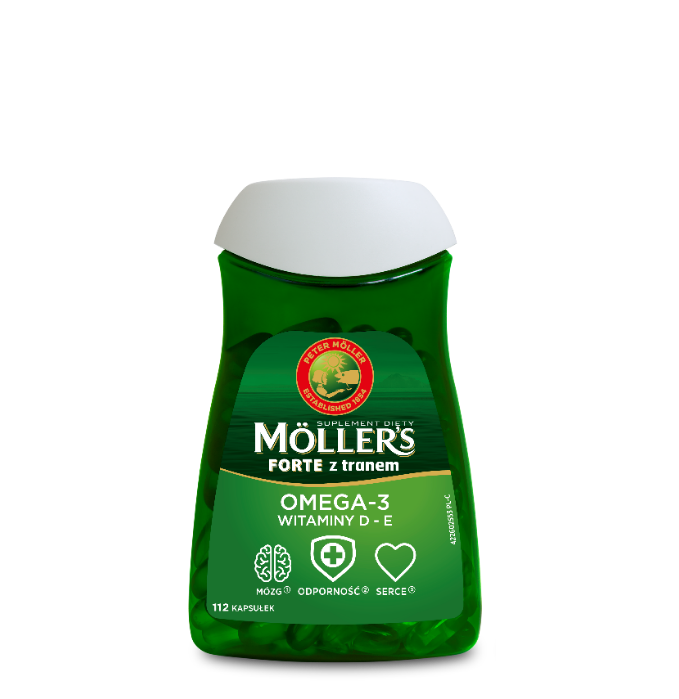 Möller’s Forte z tranem - bogate źródło omega-3 i witaminy d3