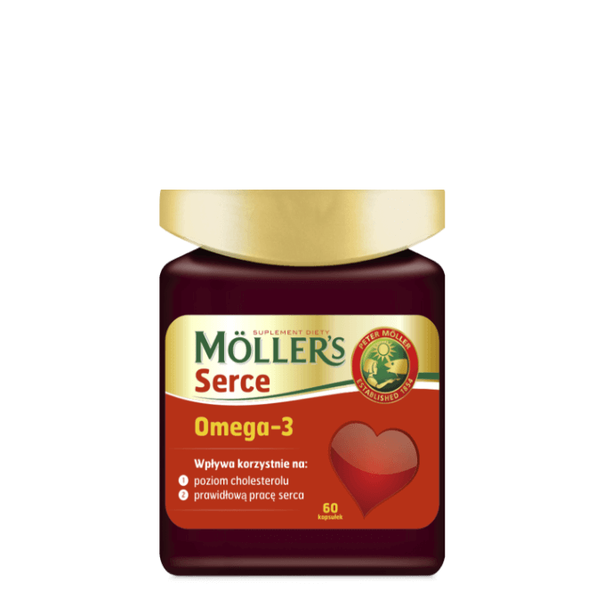 Möller’s Serce - suplement diety z wysoką dawką roślinnych kwasów ALA oraz rybnych omega-3