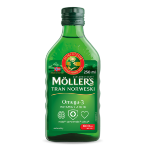 Naturalny tran norweski Möller’s - tran z wątroby dorsza do picia