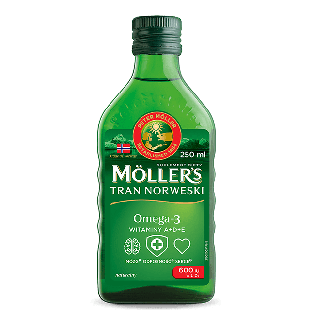 Naturalny tran norweski Möller’s - tran z wątroby dorsza do picia